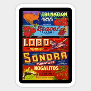 Nogales Vintage Produce Labels Sticker